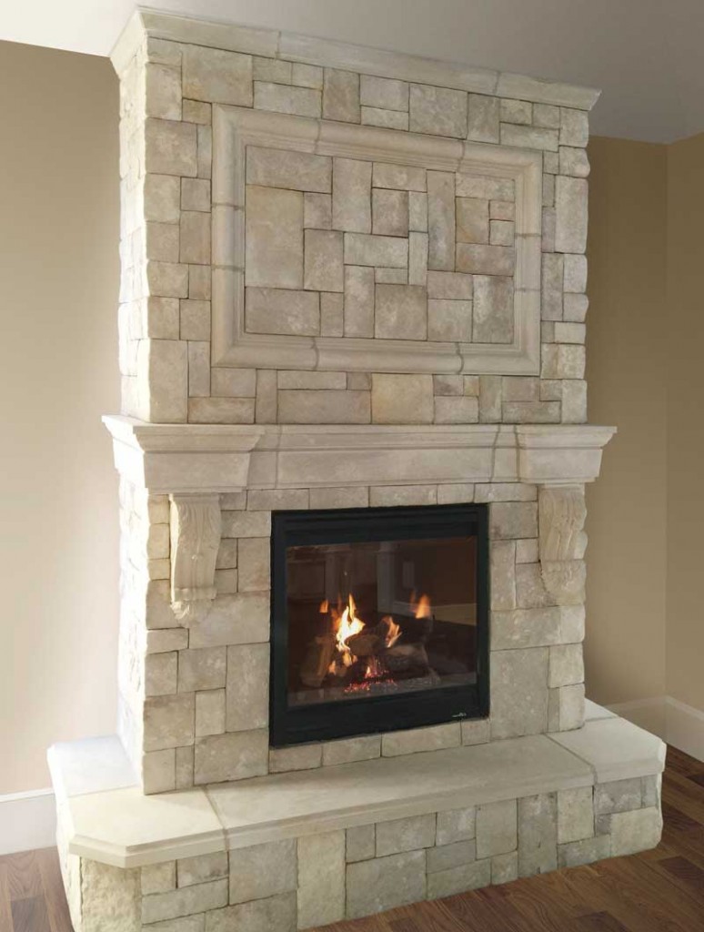 Cast Fireplace Mantels Integrate With Veneer Stone New England Veneer Stone 4856